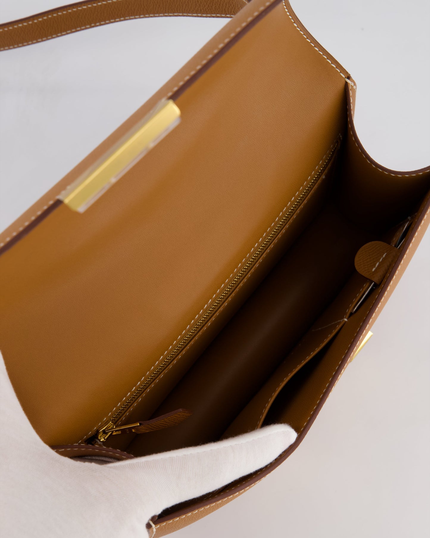 Hermès Constance III Miroir 24cm Bag in Gold Epsom Leather with Gold Hardware