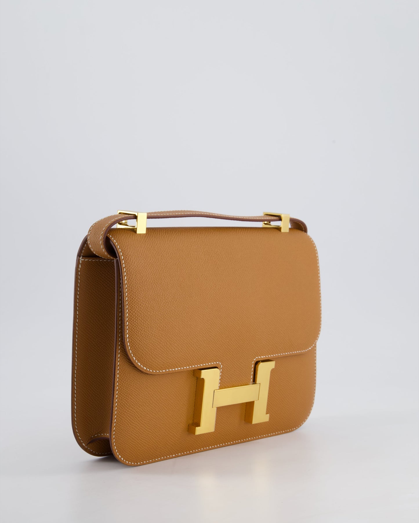 Hermès Constance III Miroir 24cm Bag in Gold Epsom Leather with Gold Hardware