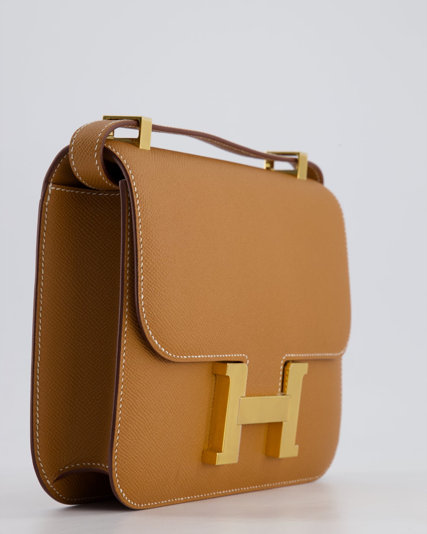 Hermès Constance III Miroir 24cm Bag in Gold Epsom Leather with Gold Hardware