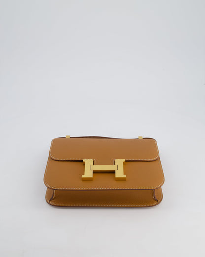 Hermès Constance III Miroir 24cm Bag in Gold Epsom Leather with Gold Hardware
