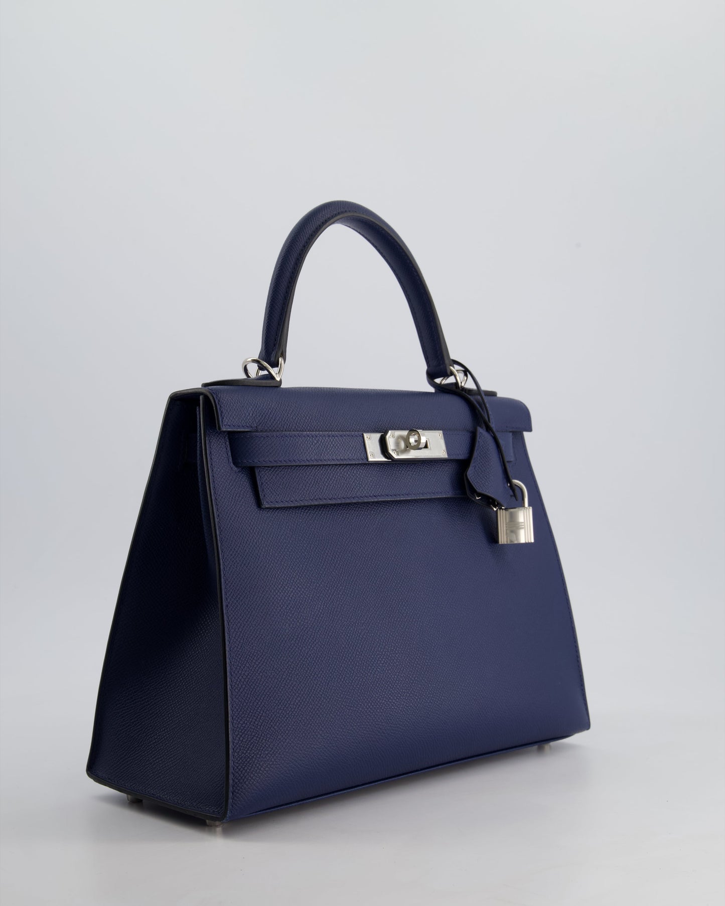 Hermès Kelly 28cm Sellier Bag in Blue Navy Epsom Leather with Palladium Hardware