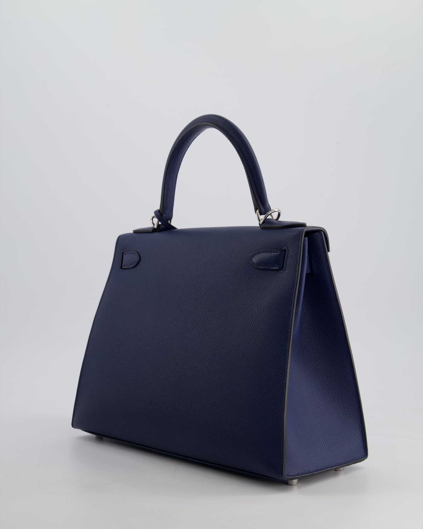 Hermès Kelly 28cm Sellier Bag in Blue Navy Epsom Leather with Palladium Hardware