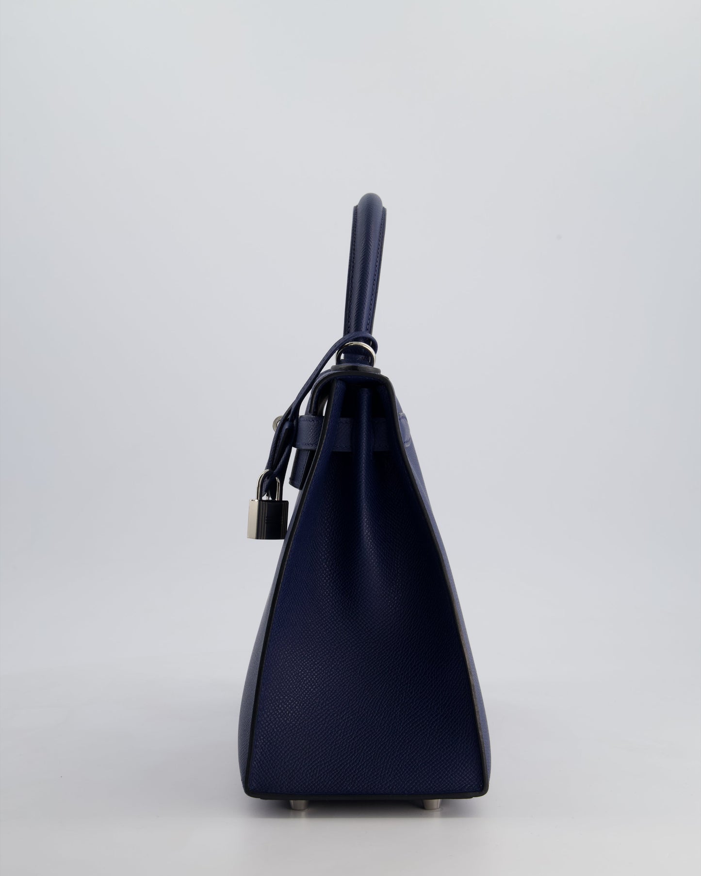 Hermès Kelly 28cm Sellier Bag in Blue Navy Epsom Leather with Palladium Hardware