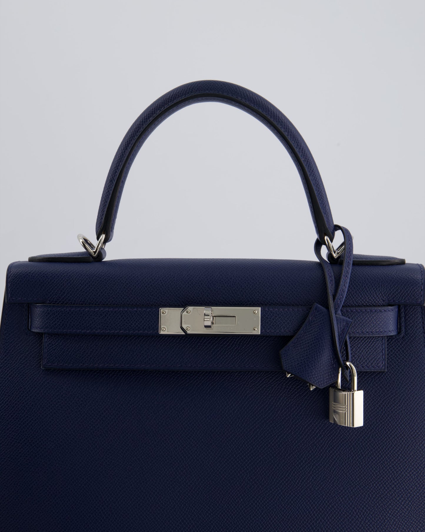 Hermès Kelly 28cm Sellier Bag in Blue Navy Epsom Leather with Palladium Hardware