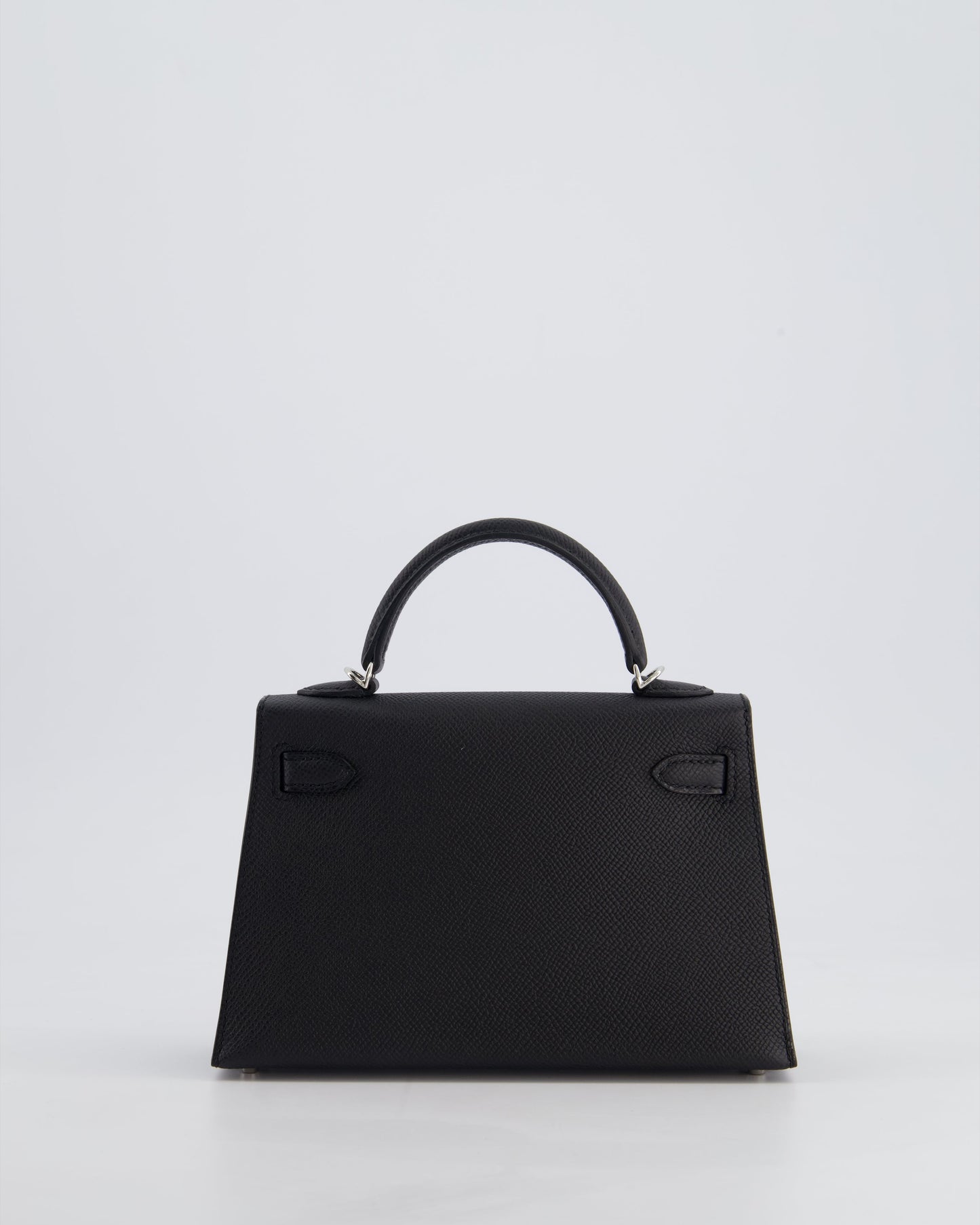 *SUPER RARE* Hermès Mini Kelly II 20cm Bag in Black Epsom Leather with Electrum Hardware