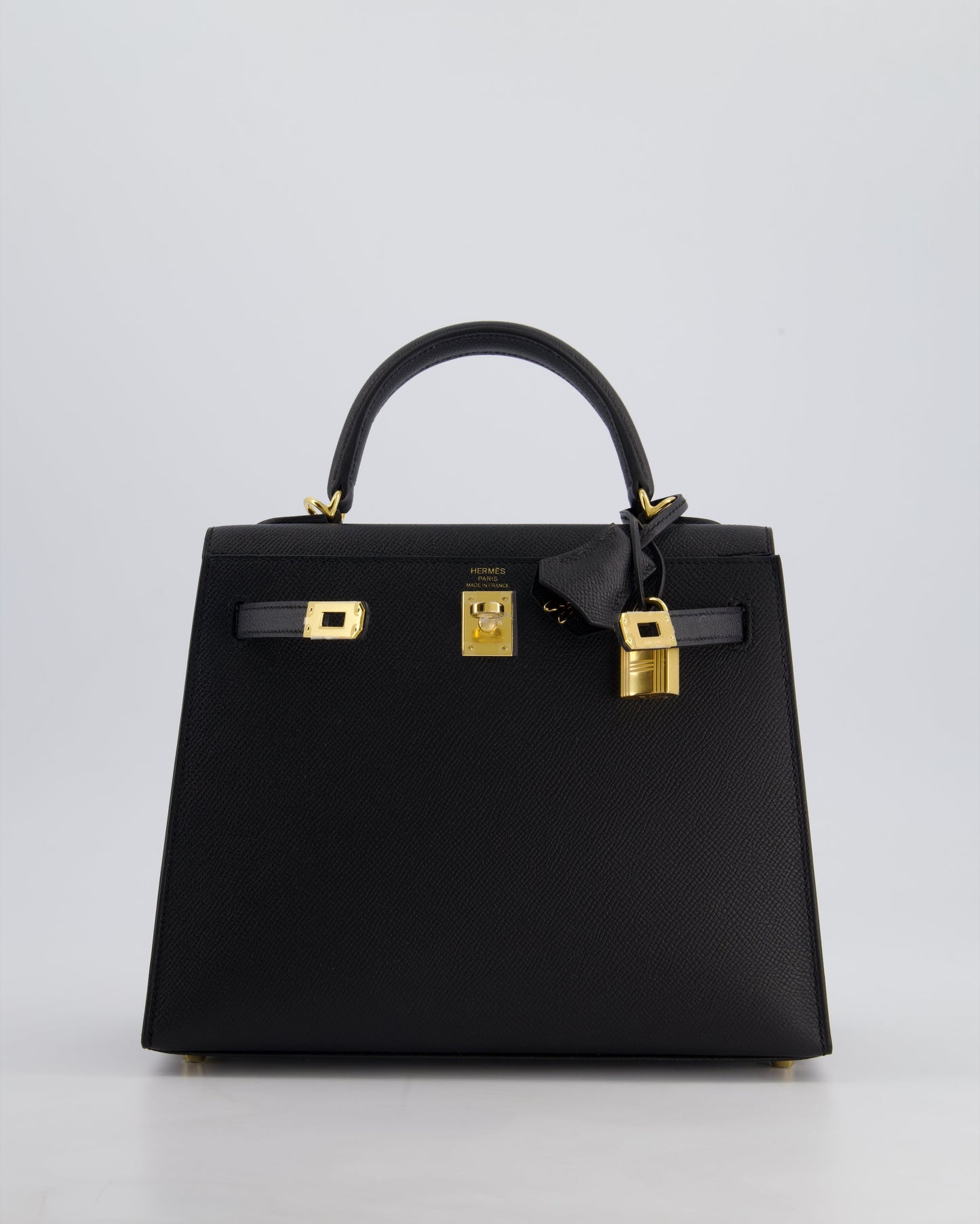 *HOLY GRAIL* Hermès Kelly 25cm Sellier Bag in Black Epsom Leather with Gold Hardware