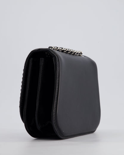 Chanel Braided Chic Flap Bag in Black Lambskin Leather with Silver Hardware