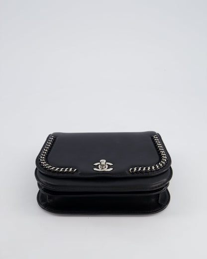 Chanel Braided Chic Flap Bag in Black Lambskin Leather with Silver Hardware