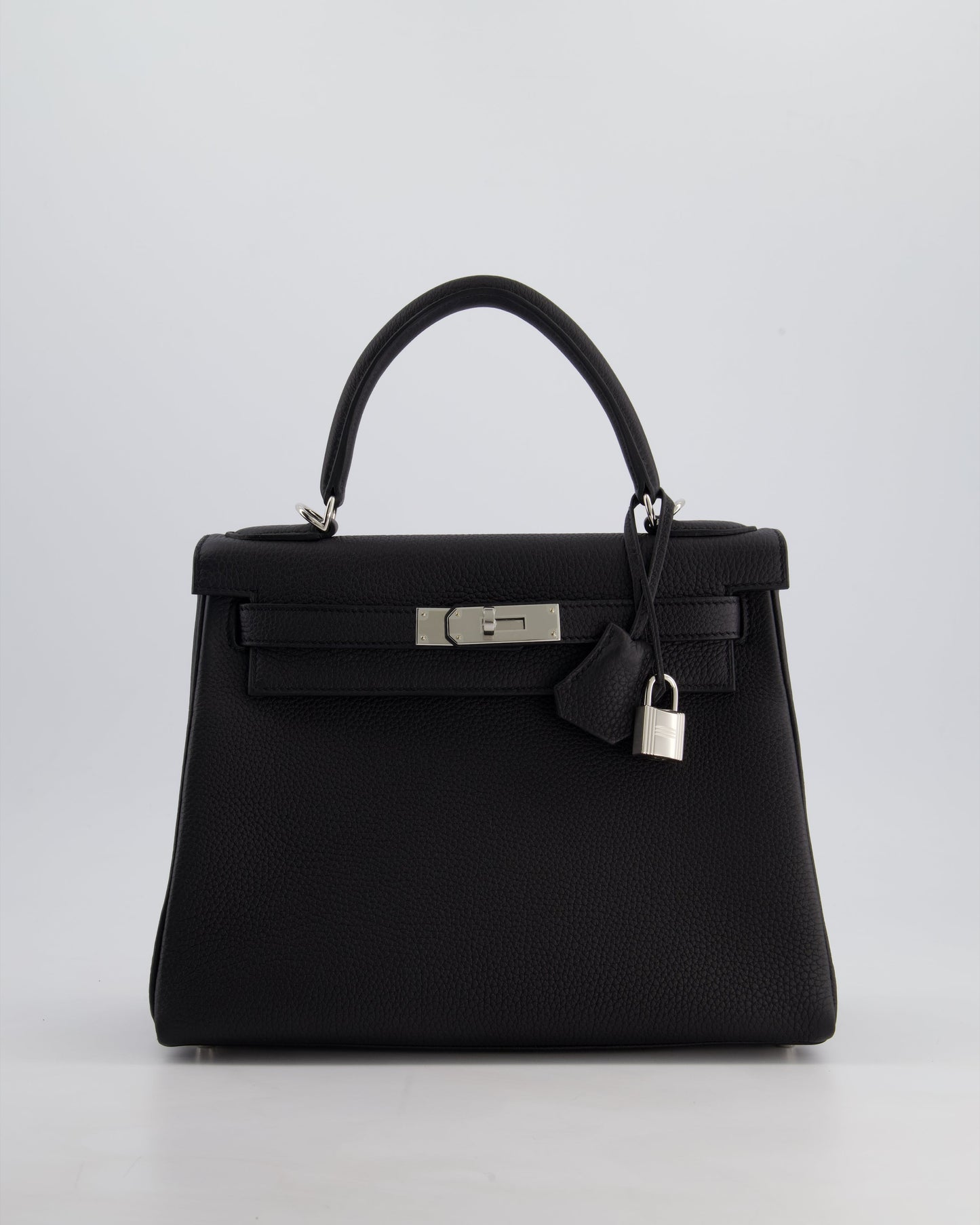 Hermès Kelly 28cm Retourne Bag in Black Togo Leather with Palladium Hardware