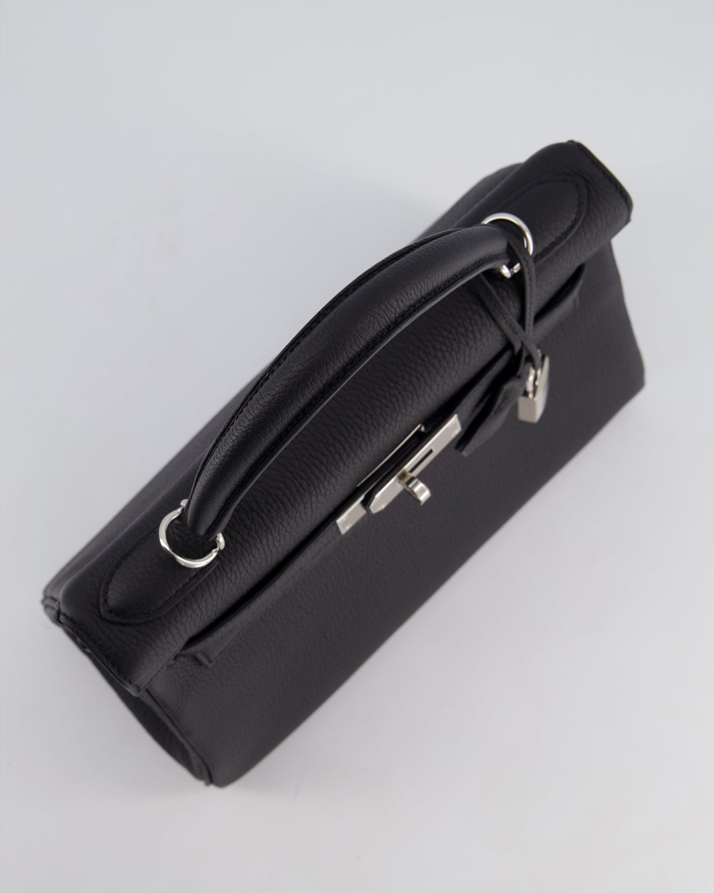 Hermès Kelly 28cm Retourne Bag in Black Togo Leather with Palladium Hardware