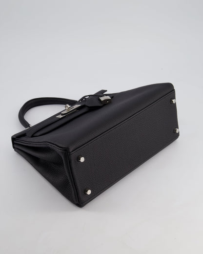 Hermès Kelly 28cm Retourne Bag in Black Togo Leather with Palladium Hardware