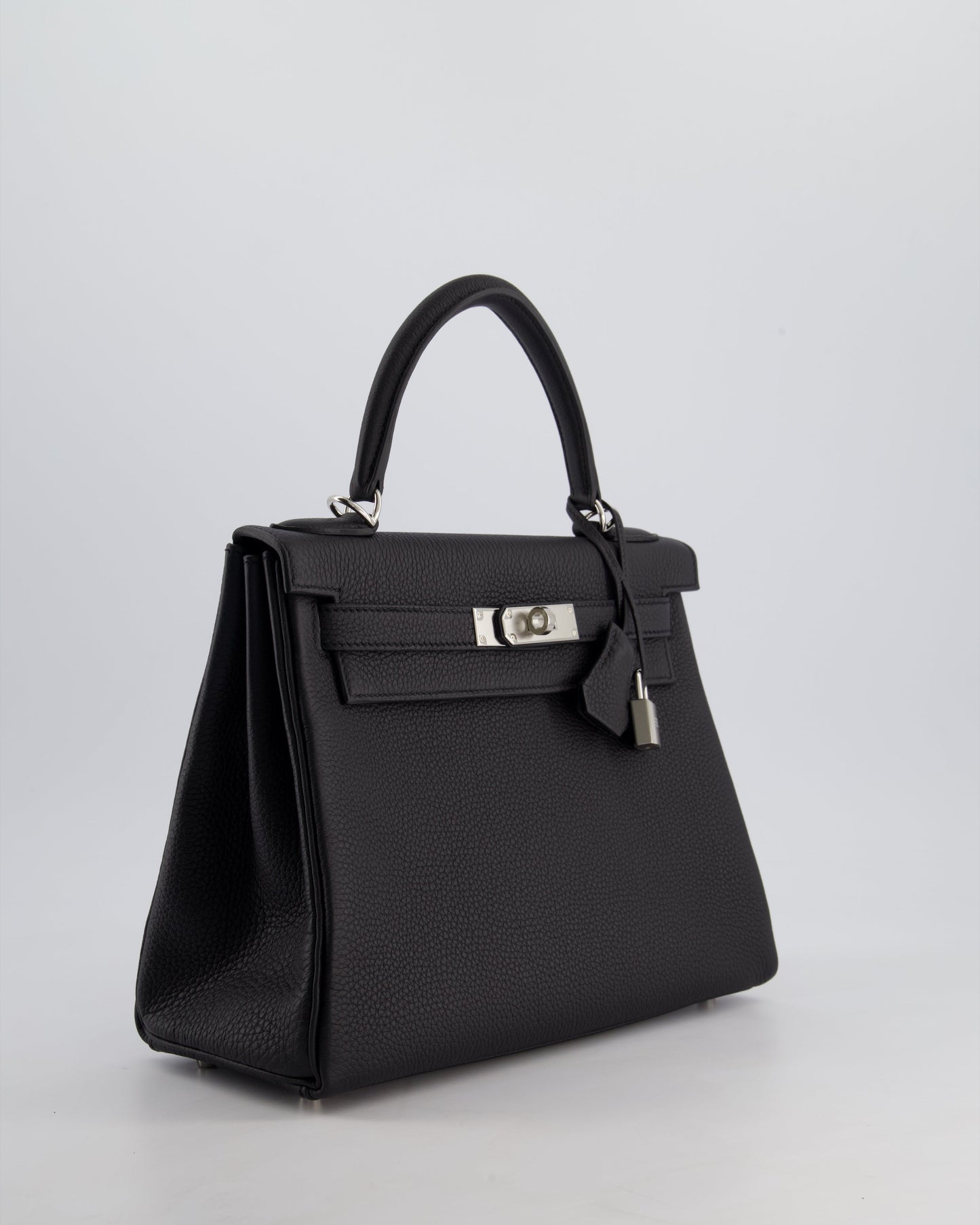 Hermès Kelly 28cm Retourne Bag in Black Togo Leather with Palladium Hardware