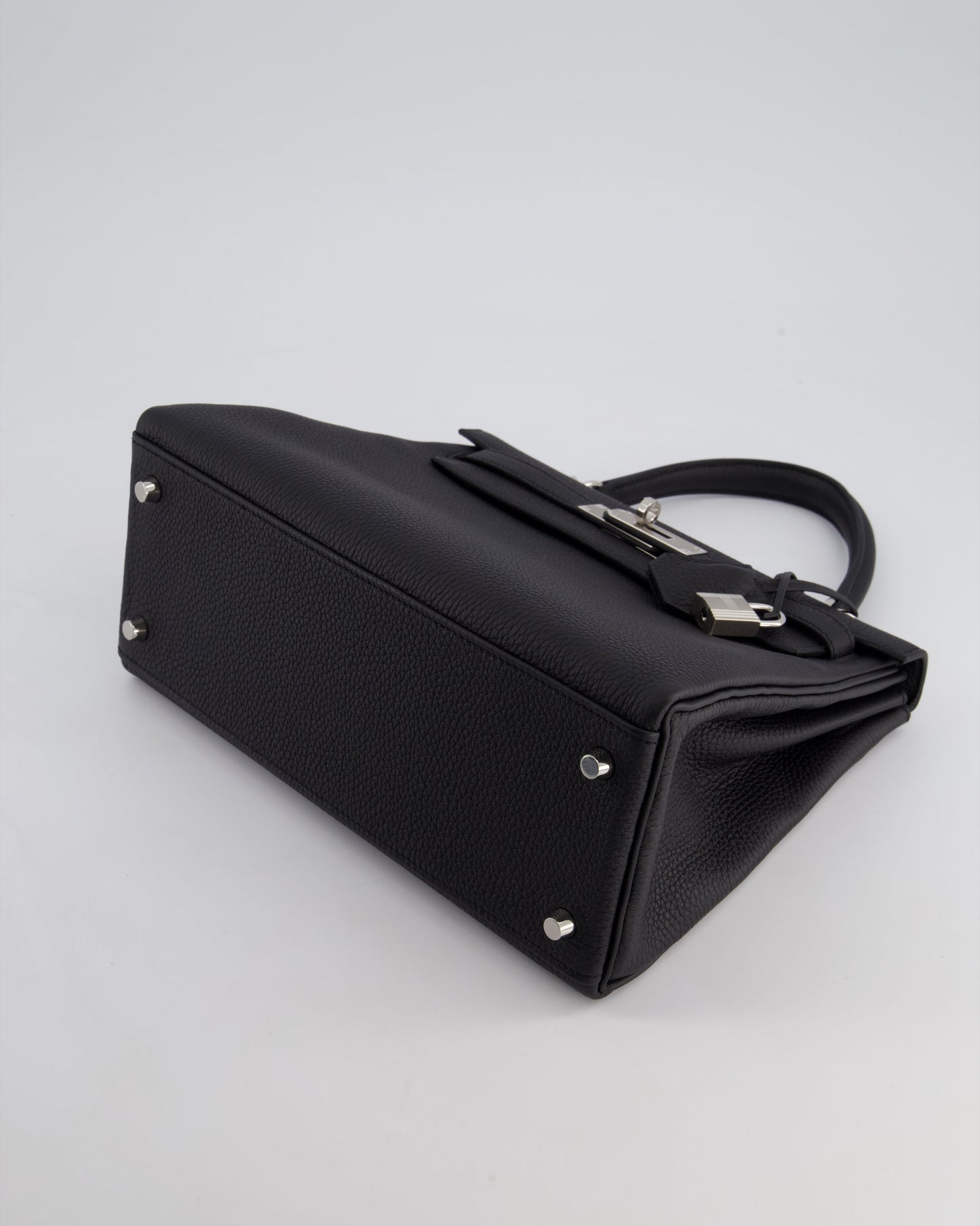 Hermès Kelly 28cm Retourne Bag in Black Togo Leather with Palladium Hardware
