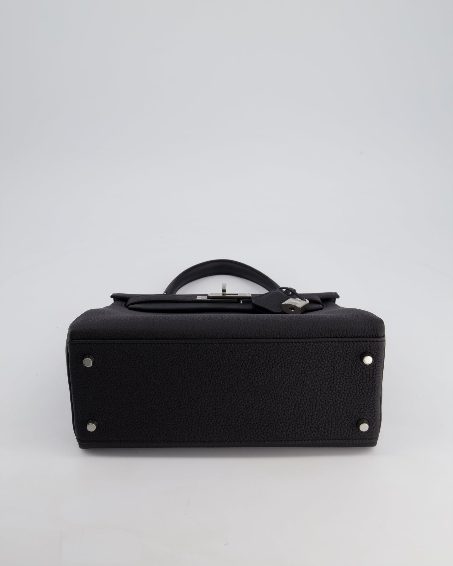 Hermès Kelly 28cm Retourne Bag in Black Togo Leather with Palladium Hardware