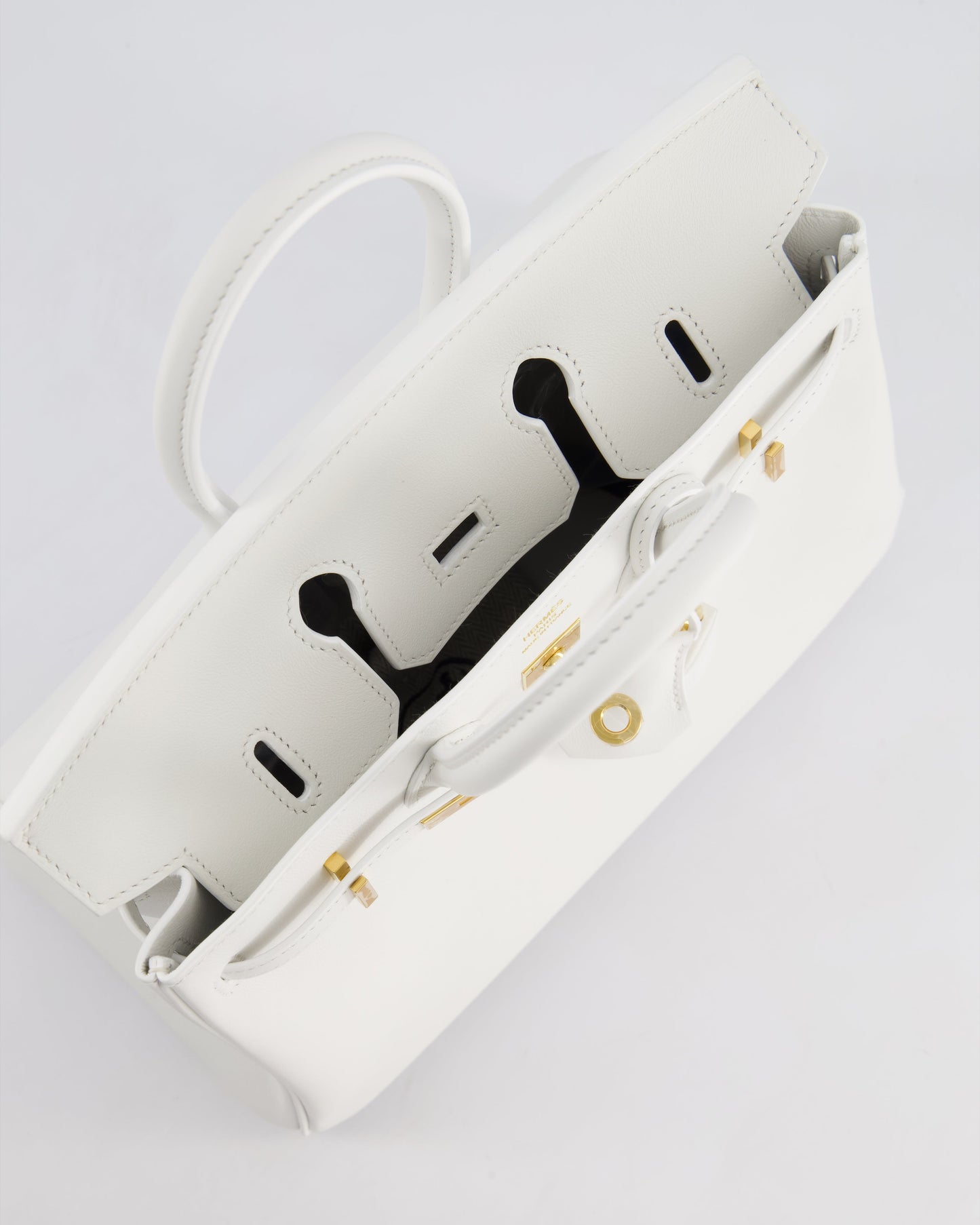 Hermès Birkin 25cm Bag in New White Swift Leather with Gold Hardware
