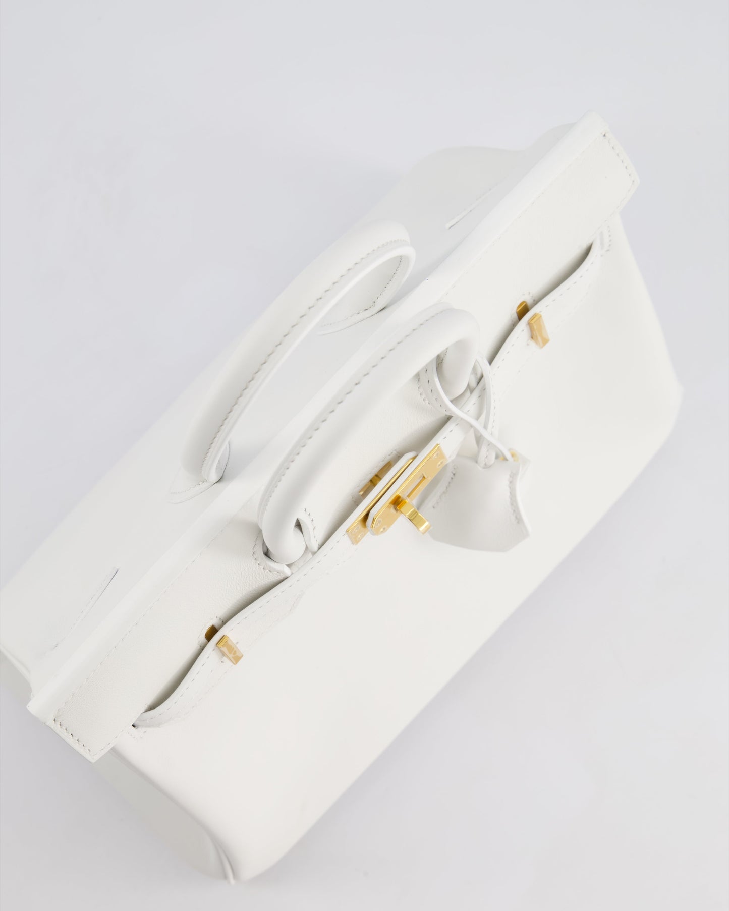 Hermès Birkin 25cm Bag in New White Swift Leather with Gold Hardware