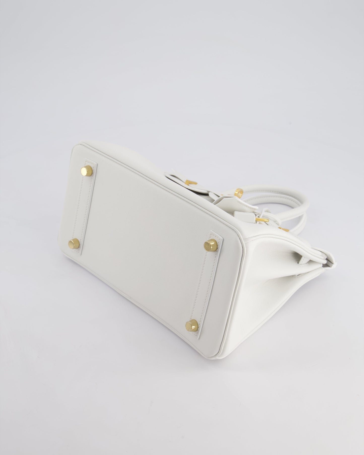 Hermès Birkin 25cm Bag in New White Swift Leather with Gold Hardware