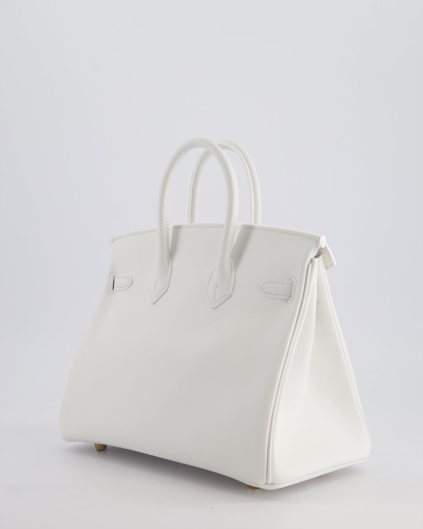 Hermès Birkin 25cm Bag in New White Swift Leather with Gold Hardware