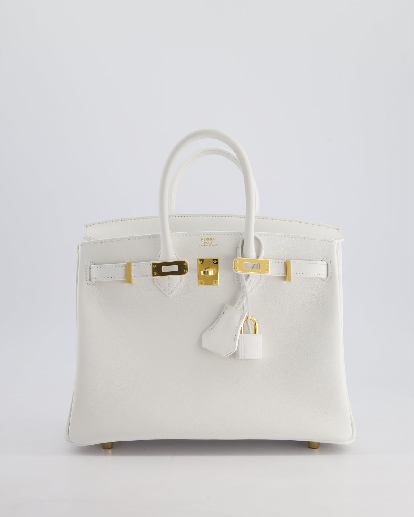 Hermès Birkin 25cm Bag in New White Swift Leather with Gold Hardware