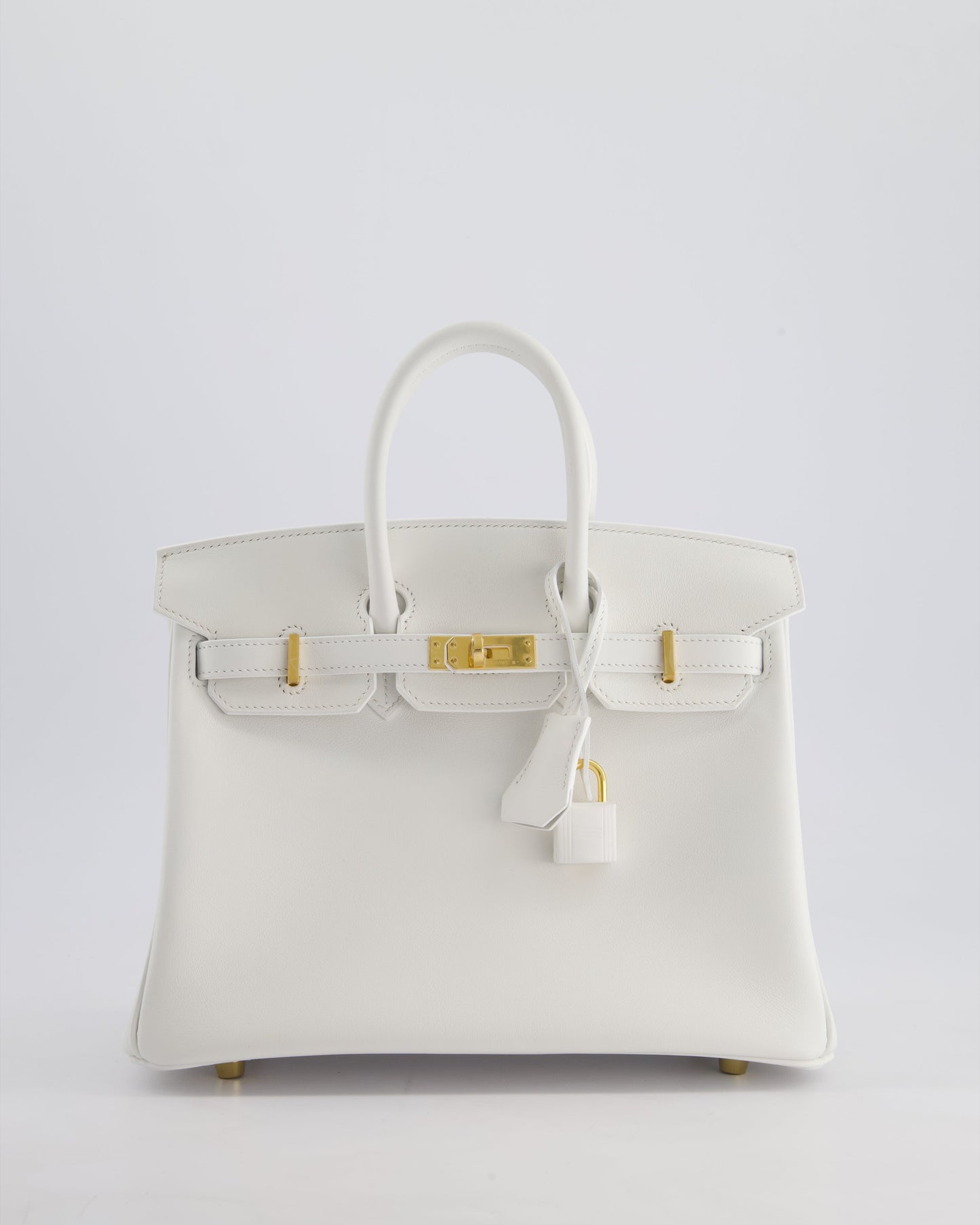 Hermès Birkin 25cm Bag in New White Swift Leather with Gold Hardware