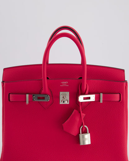 *RARE* Hermès Birkin 25cm Bag in Rose Mexico Togo Leather with Palladium Hardware