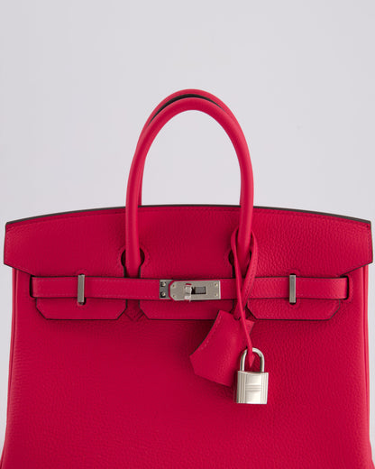 *RARE* Hermès Birkin 25cm Bag in Rose Mexico Togo Leather with Palladium Hardware