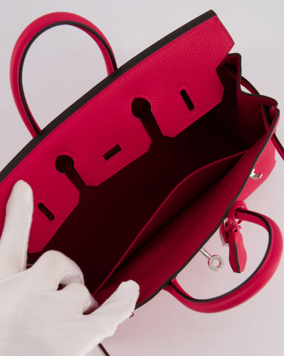 *RARE* Hermès Birkin 25cm Bag in Rose Mexico Togo Leather with Palladium Hardware