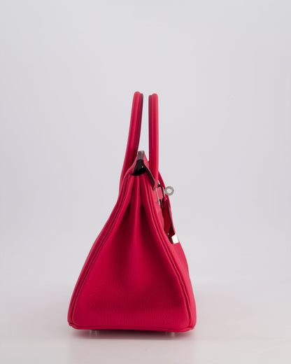 *RARE* Hermès Birkin 25cm Bag in Rose Mexico Togo Leather with Palladium Hardware
