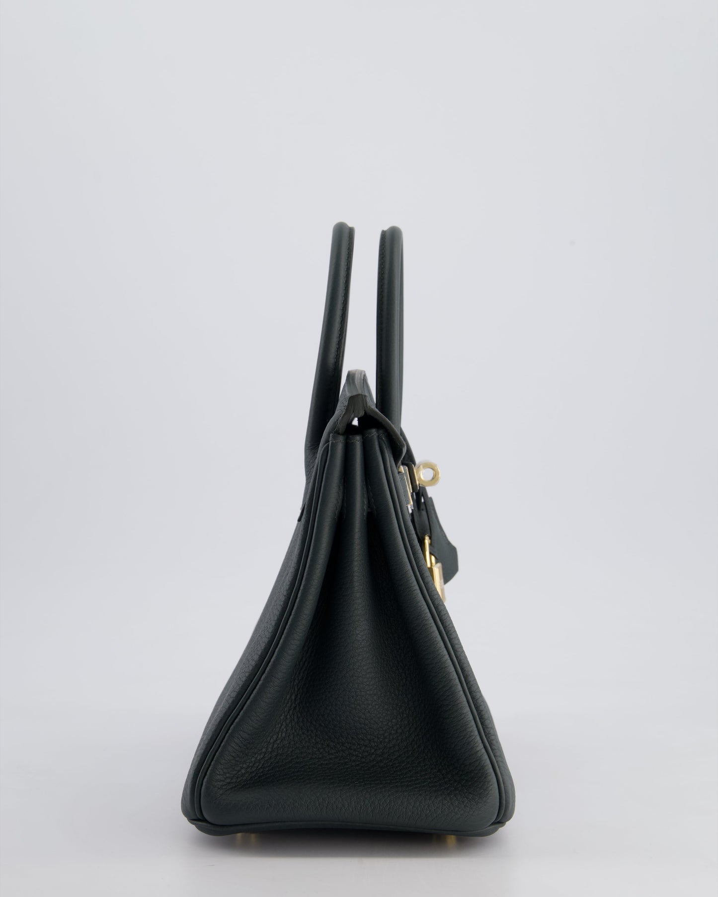 Hermès Birkin 25cm Retourne Bag in Vert Mangrove Togo Leather with Permabrass Hardware