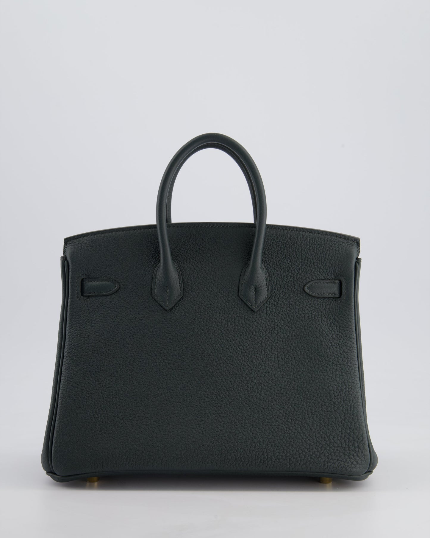 Hermès Birkin 25cm Retourne Bag in Vert Mangrove Togo Leather with Permabrass Hardware