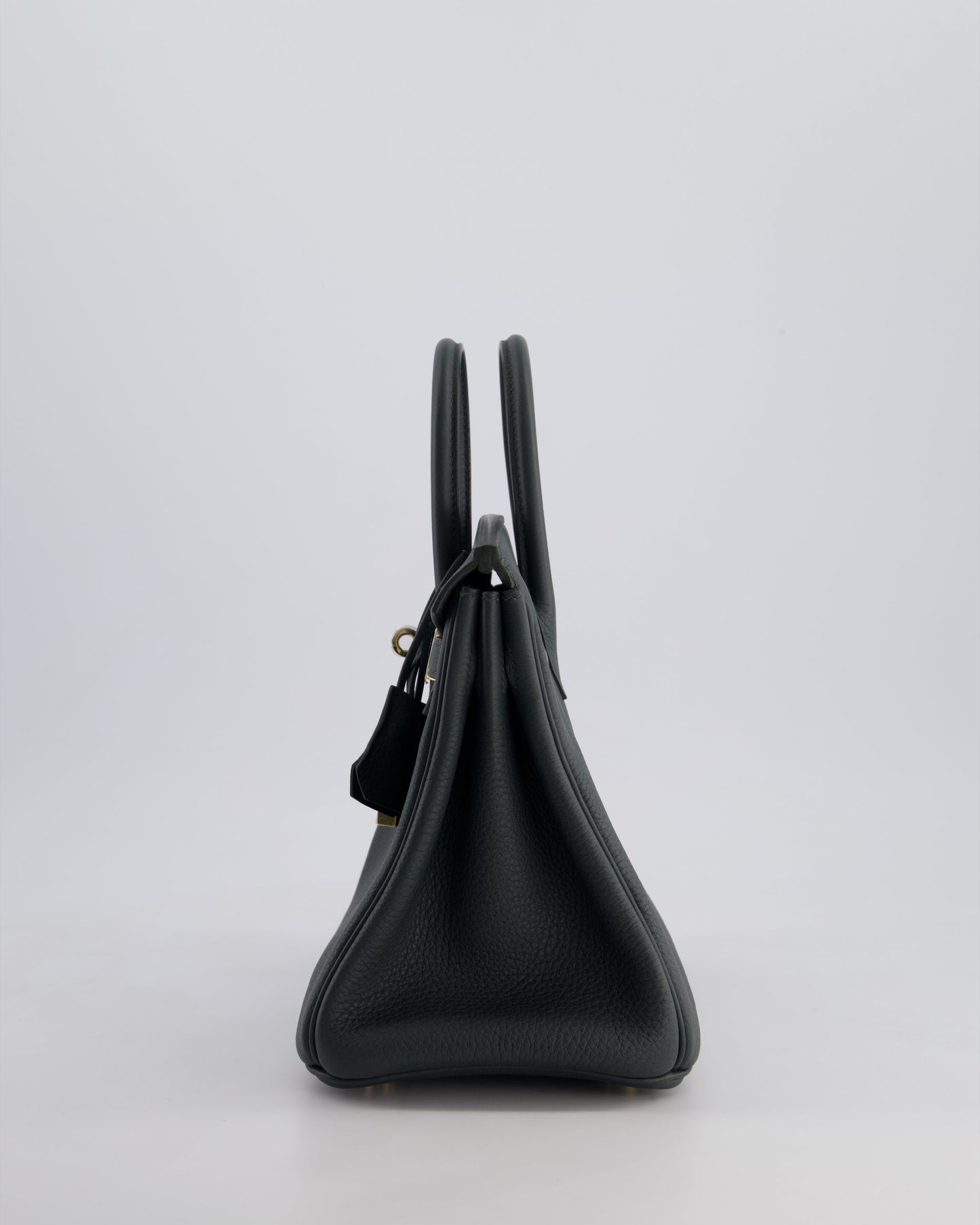 Hermès Birkin 25cm Retourne Bag in Vert Mangrove Togo Leather with Permabrass Hardware