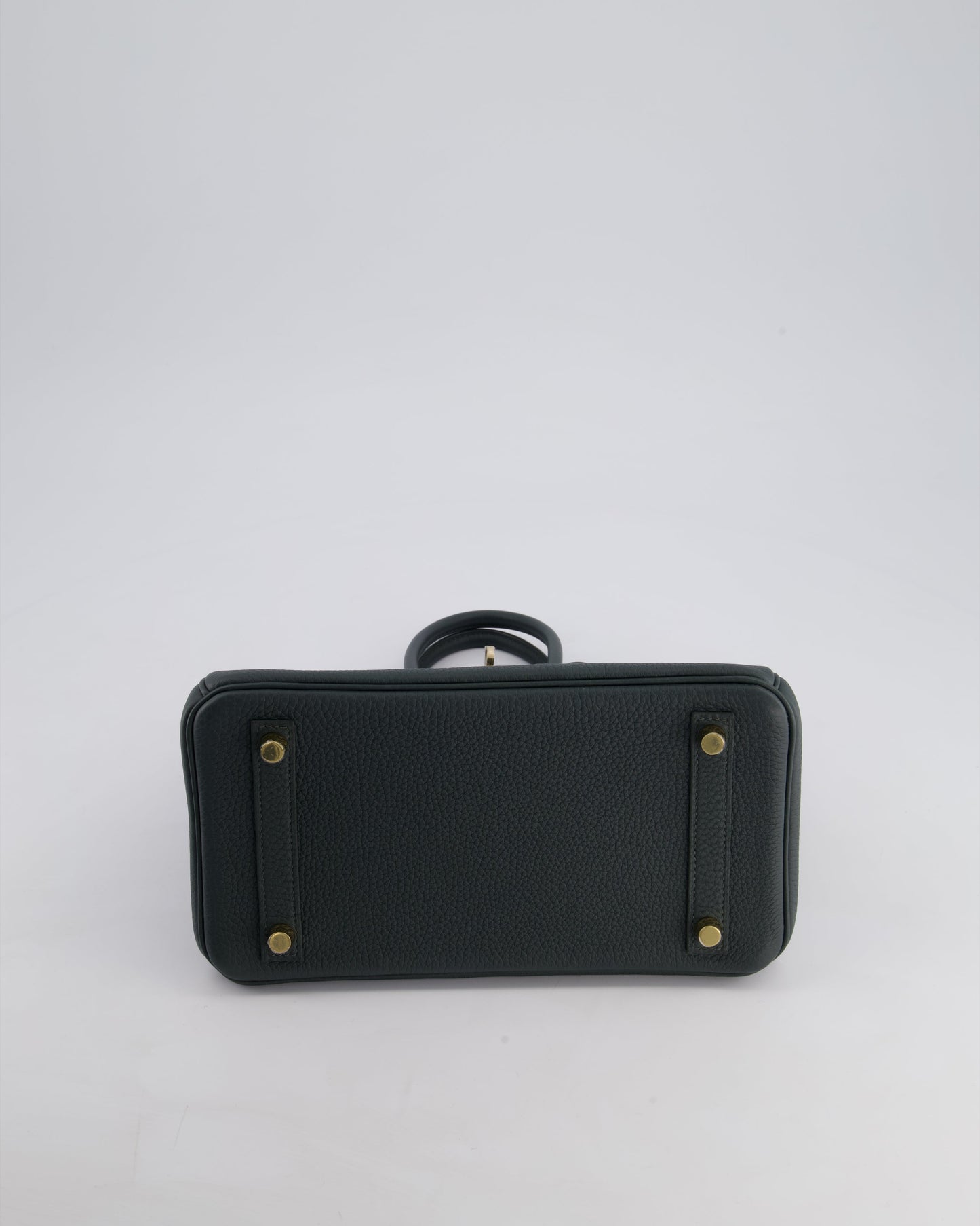 Hermès Birkin 25cm Retourne Bag in Vert Mangrove Togo Leather with Permabrass Hardware