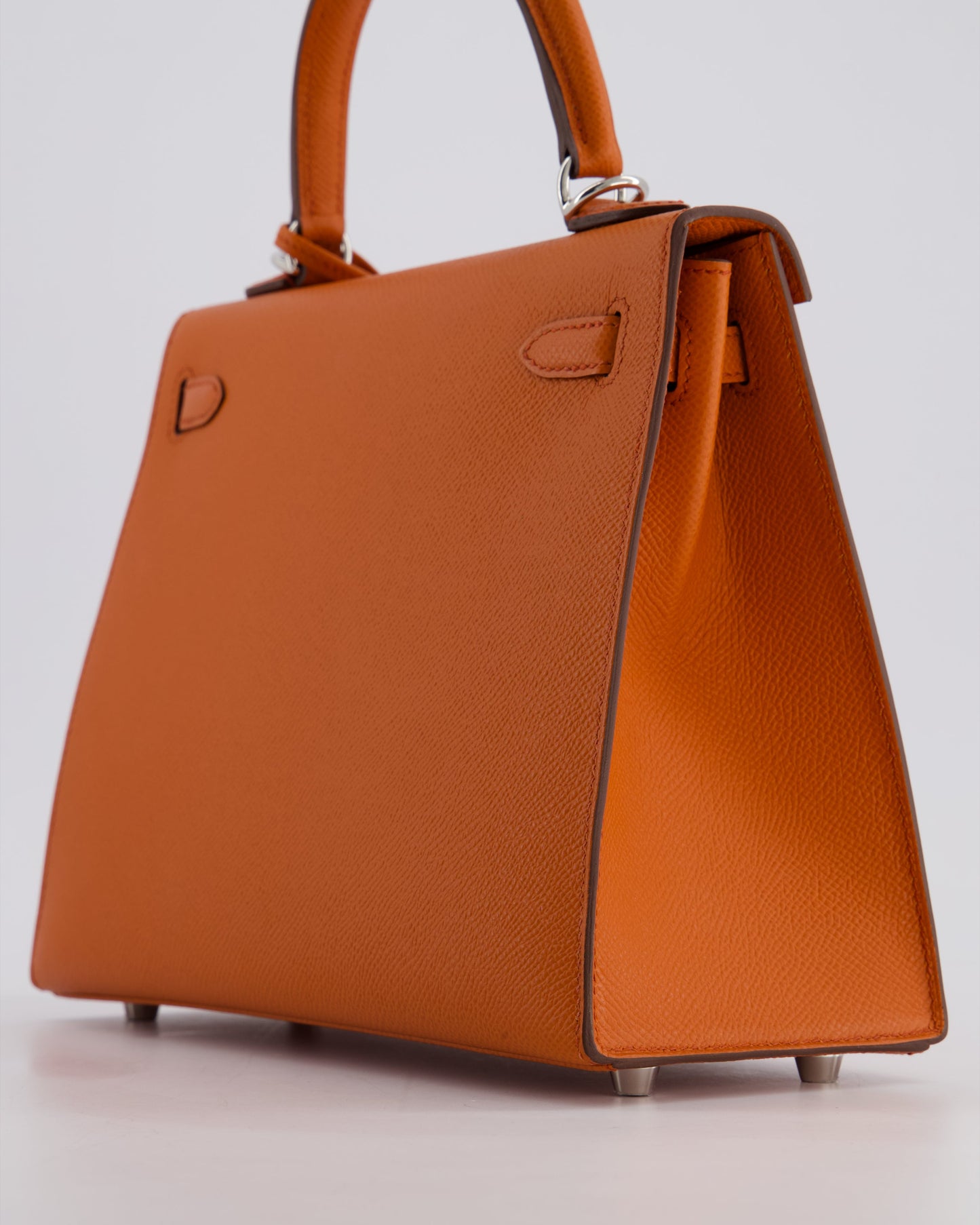 Hermès Kelly 25cm Sellier Bag in Terre Battue Epsom Leather with Palladium Hardware