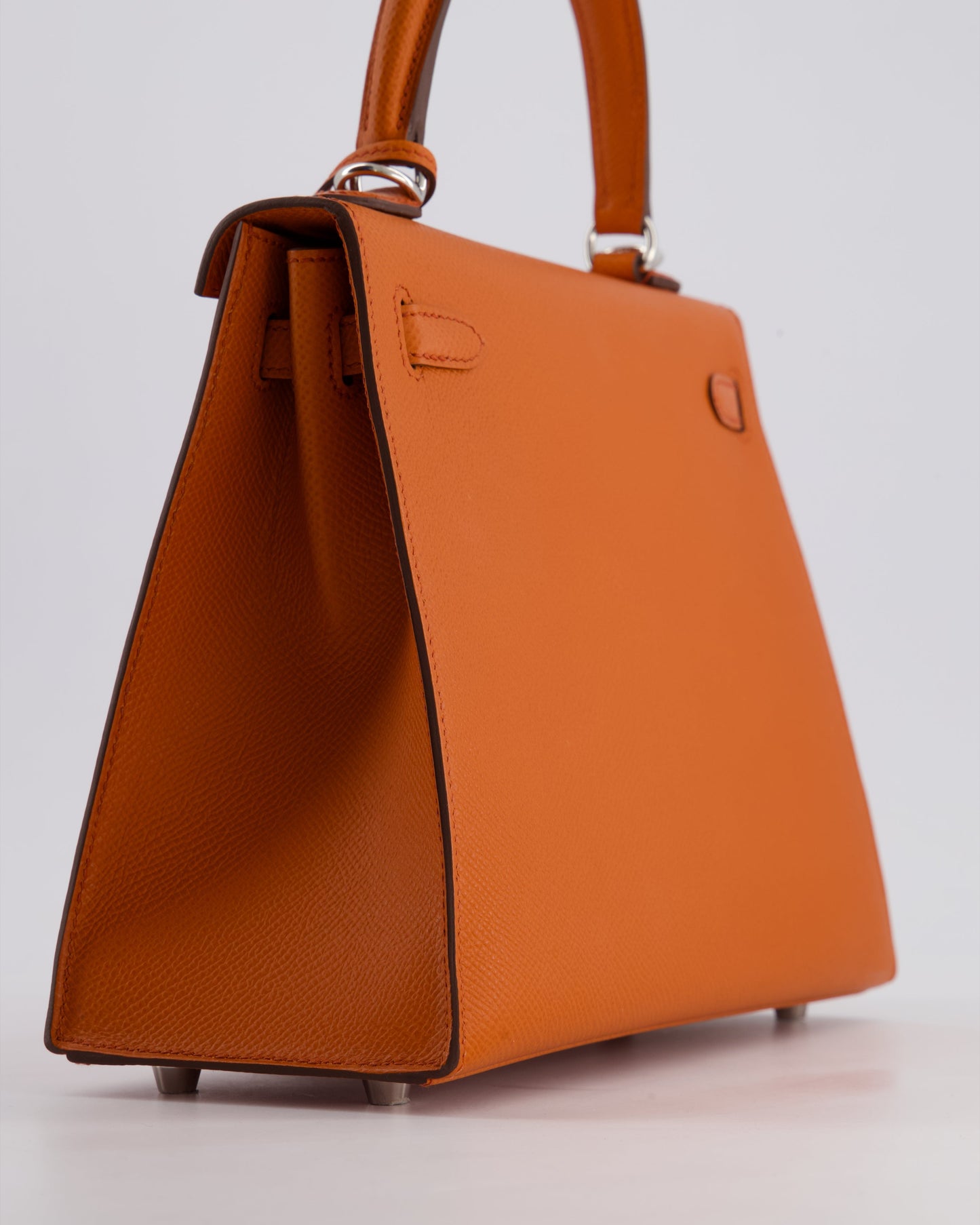Hermès Kelly 25cm Sellier Bag in Terre Battue Epsom Leather with Palladium Hardware