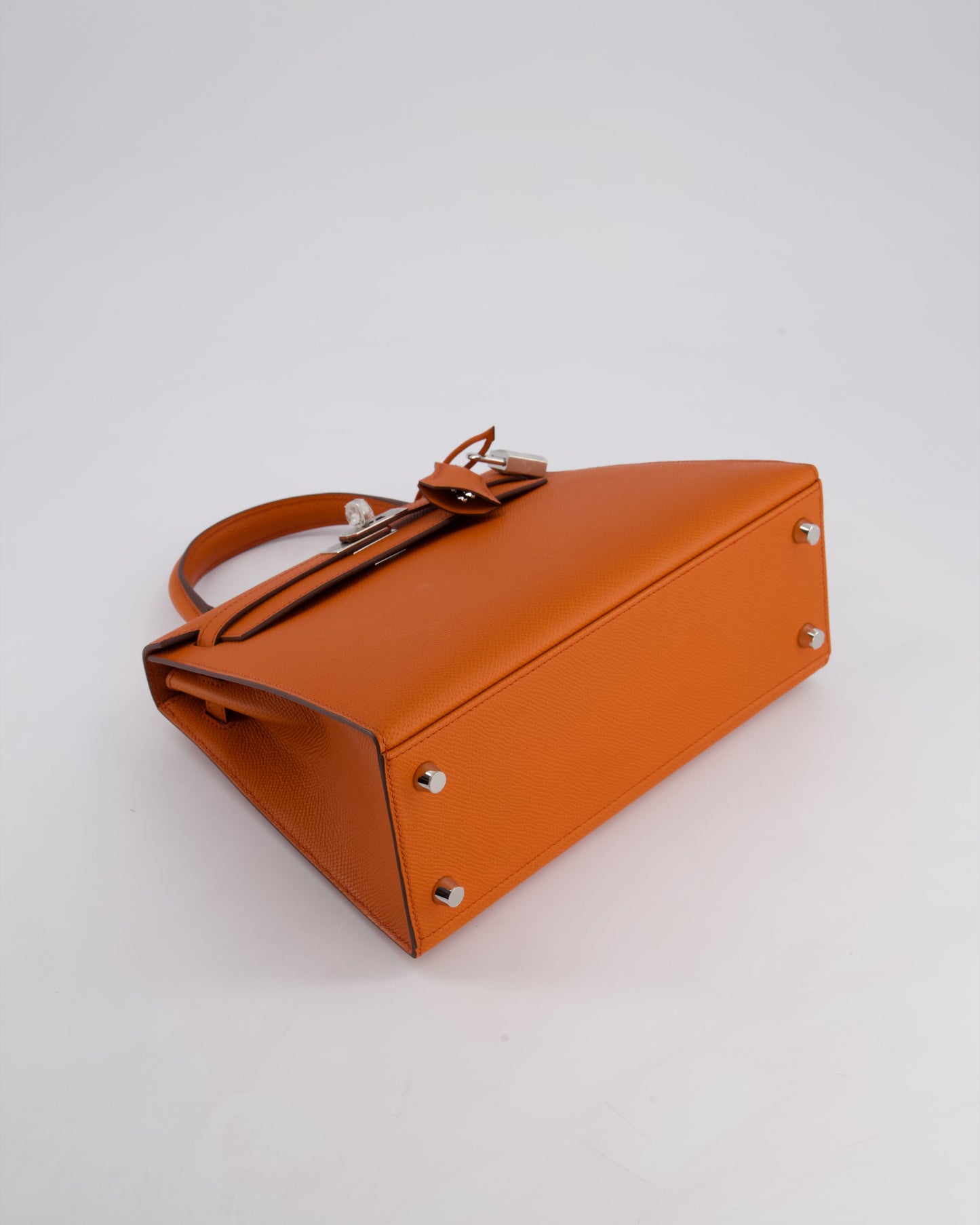 Hermès Kelly 25cm Sellier Bag in Terre Battue Epsom Leather with Palladium Hardware