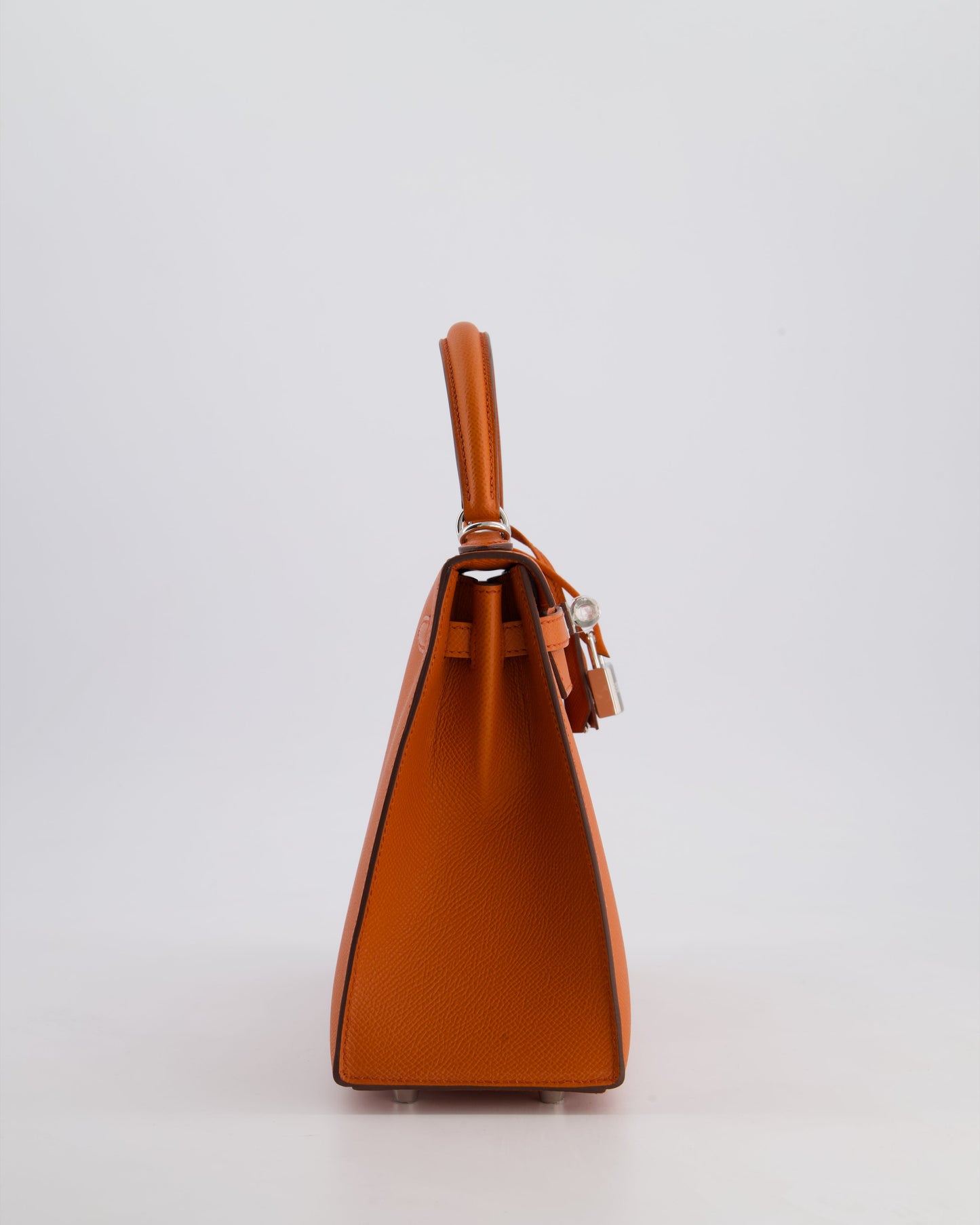 Hermès Kelly 25cm Sellier Bag in Terre Battue Epsom Leather with Palladium Hardware