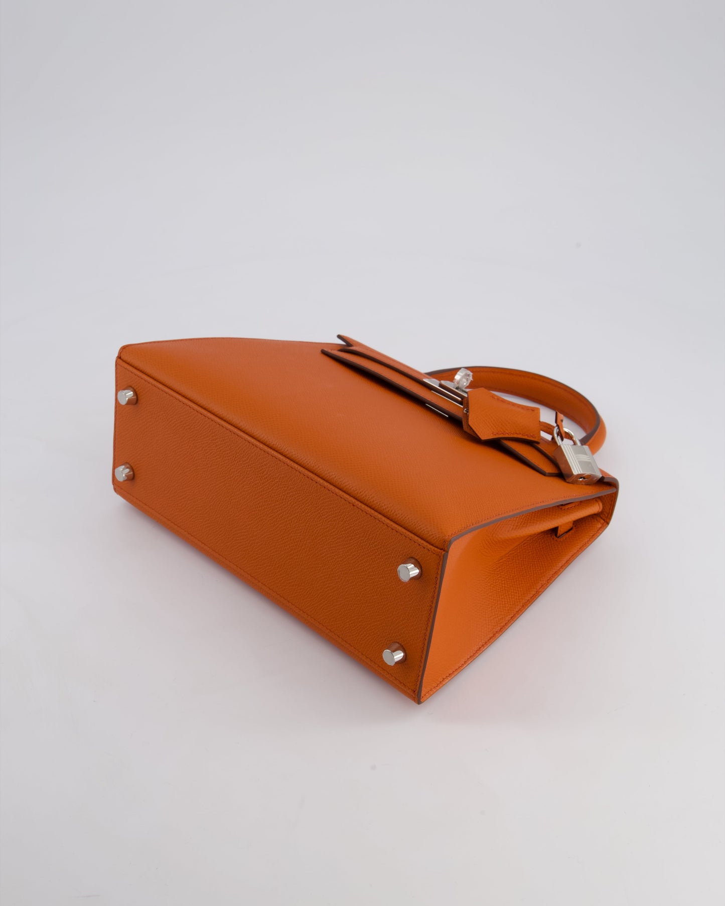 Hermès Kelly 25cm Sellier Bag in Terre Battue Epsom Leather with Palladium Hardware