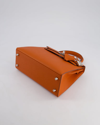 Hermès Kelly 25cm Sellier Bag in Terre Battue Epsom Leather with Palladium Hardware