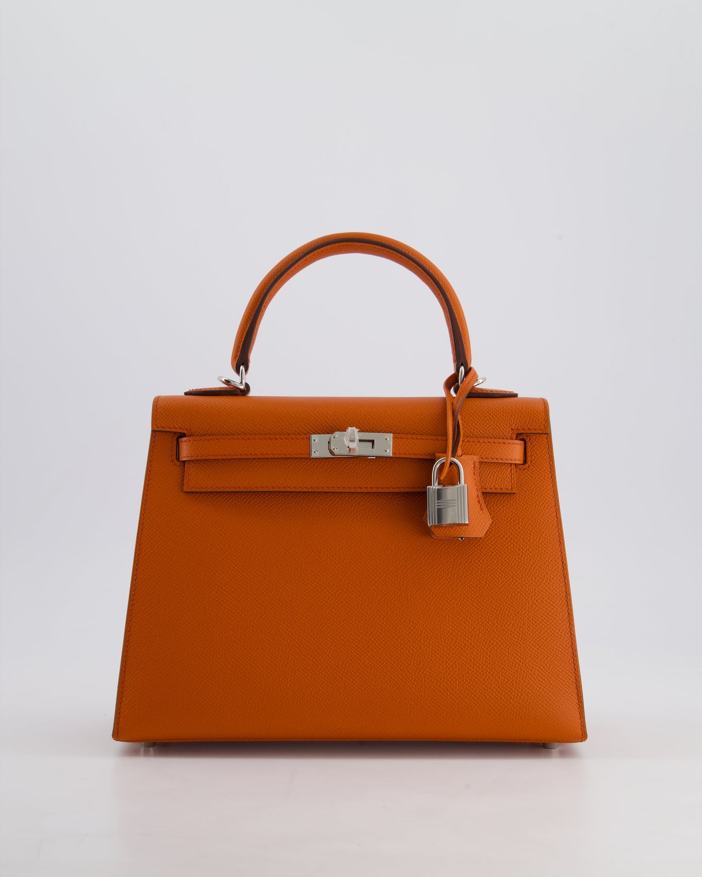 Hermès Kelly 25cm Sellier Bag in Terre Battue Epsom Leather with Palladium Hardware
