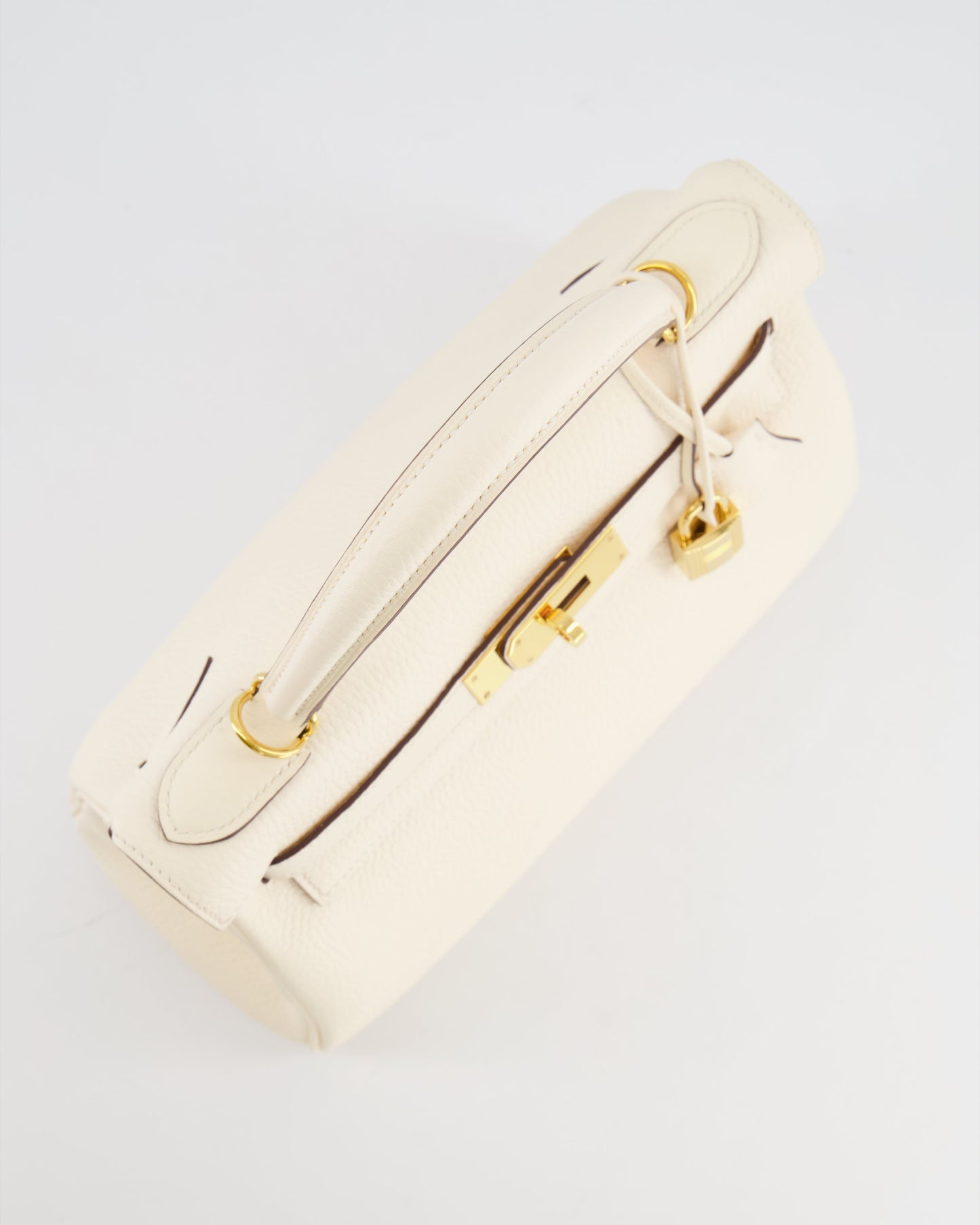 Hermès Kelly 28cm Retourne Bag in Nata Clemence Leather with Gold Hardware