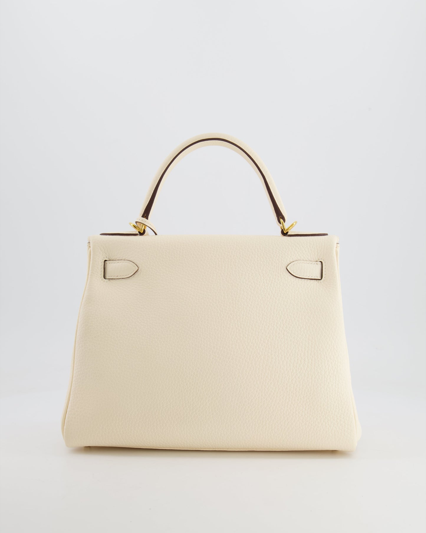 Hermès Kelly 28cm Retourne Bag in Nata Clemence Leather with Gold Hardware