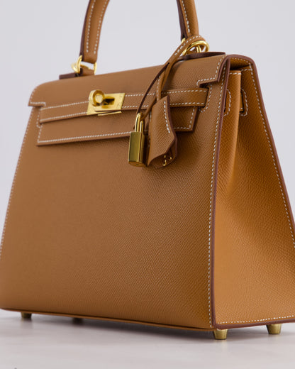 *HOLY GRAIL* Hermès Kelly 25cm Sellier in Gold Epsom Leather with Gold Hardware