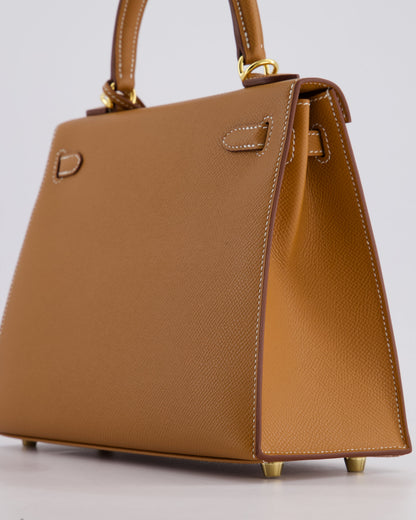*HOLY GRAIL* Hermès Kelly 25cm Sellier in Gold Epsom Leather with Gold Hardware
