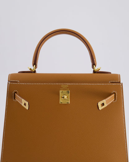 *HOLY GRAIL* Hermès Kelly 25cm Sellier in Gold Epsom Leather with Gold Hardware