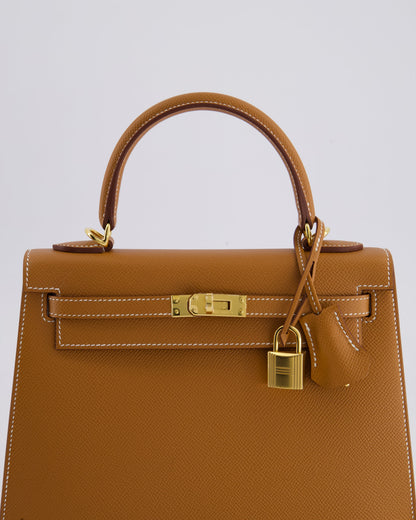 *HOLY GRAIL* Hermès Kelly 25cm Sellier in Gold Epsom Leather with Gold Hardware