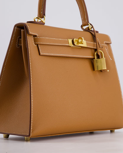 *HOLY GRAIL* Hermès Kelly 25cm Sellier in Gold Epsom Leather with Gold Hardware