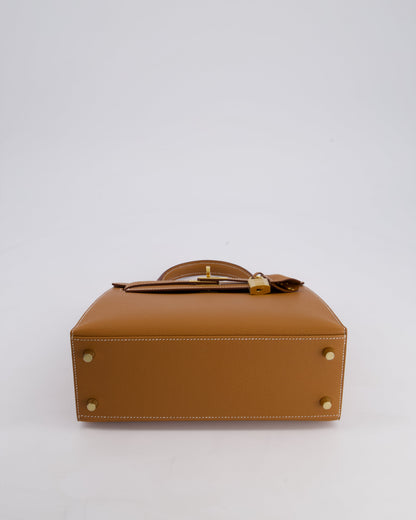 *HOLY GRAIL* Hermès Kelly 25cm Sellier in Gold Epsom Leather with Gold Hardware