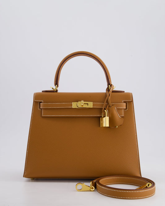 *HOLY GRAIL* Hermès Kelly 25cm Sellier in Gold Epsom Leather with Gold Hardware