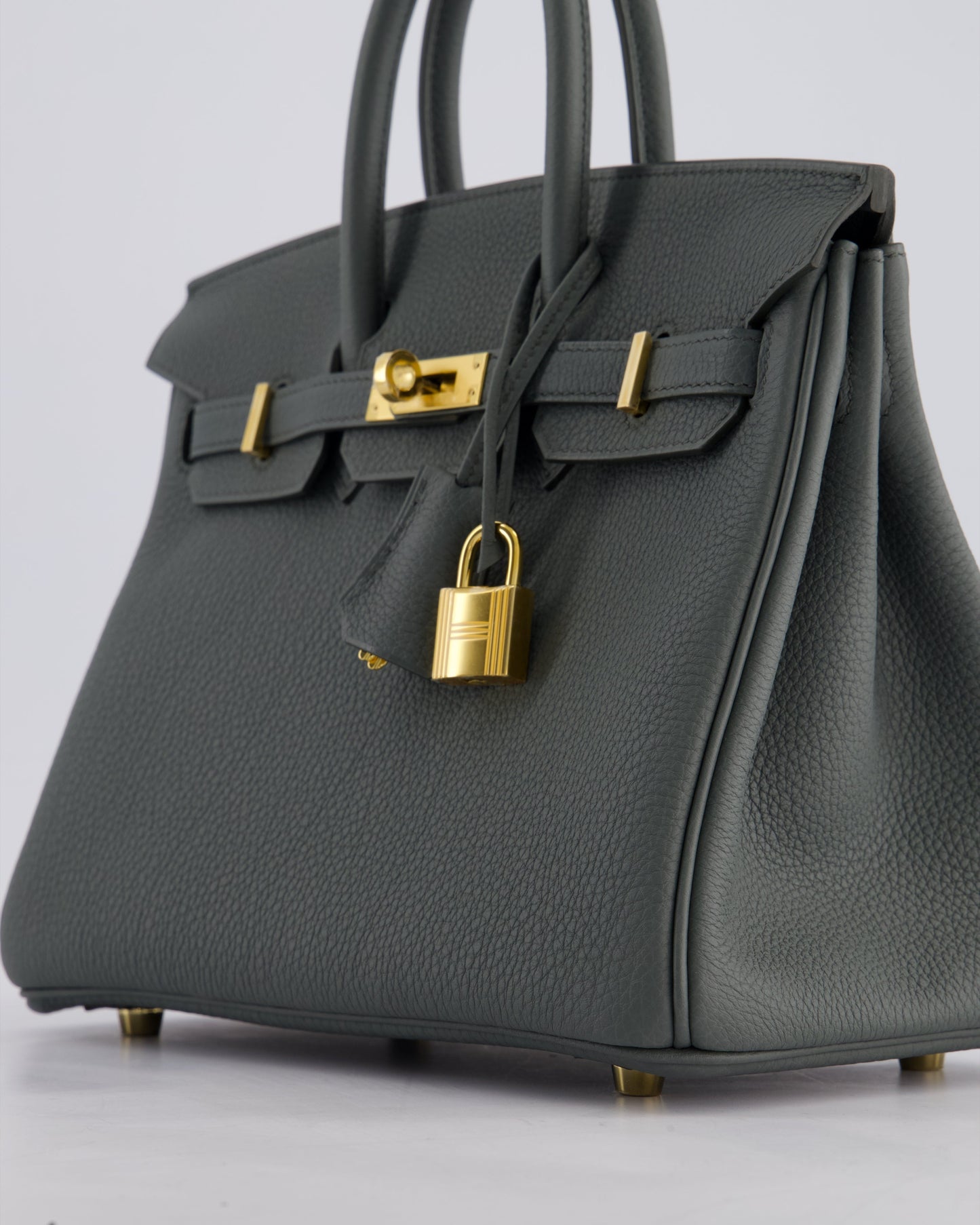 *SUPER HOT COLOUR* Hermès Birkin 25cm Retourne Bag in Vert Amande Togo Leather with Gold Hardware