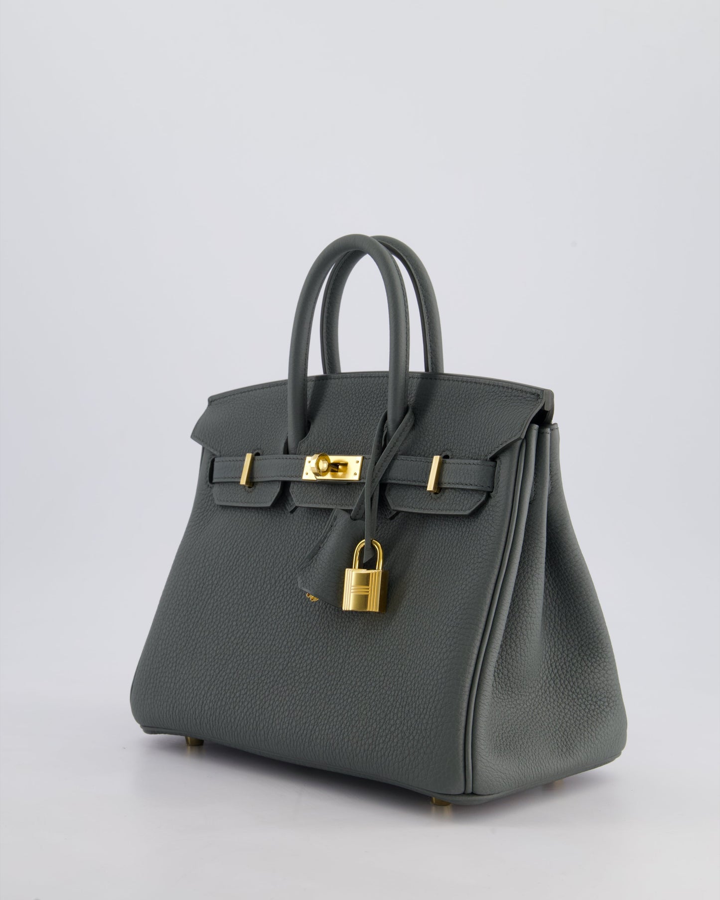 *SUPER HOT COLOUR* Hermès Birkin 25cm Retourne Bag in Vert Amande Togo Leather with Gold Hardware